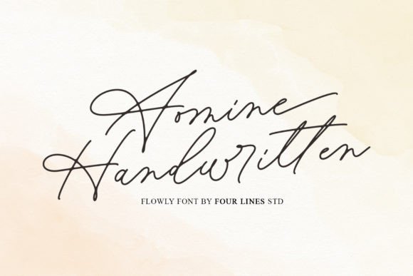 Aomine: Elegant Script Handwritten Fonts for Web Design