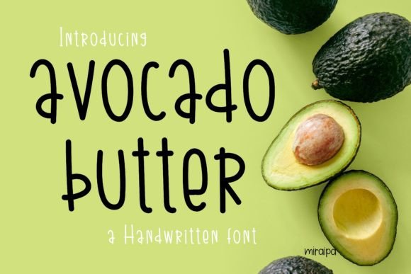 Avocado Butter: A Friendly Handwritten Typeface for Web Design
