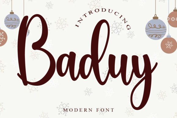 Baduy Font: A Script Handwritten Typeface for Campaigns