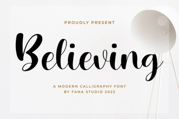 Believing: A Modern Calligraphy Font for Makers