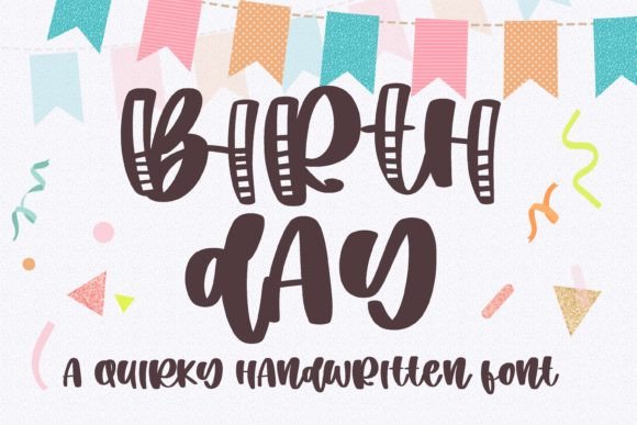 Birth Day Font for Modern Web Design