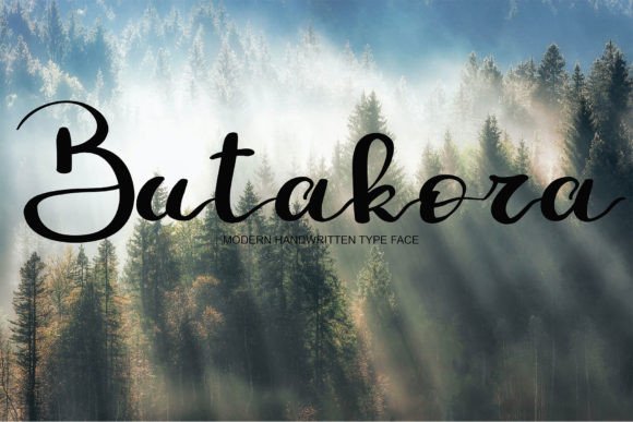 Butakora: A Handwritten Font for Authentic Branding