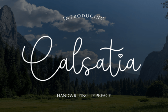 Calsatia: A Modern Handwritten Typeface for Elegant Branding