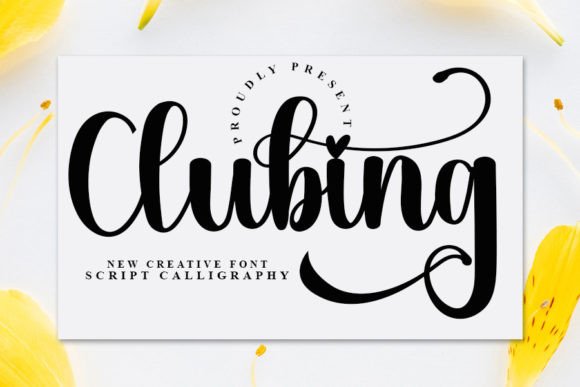 Clubing Font Review: Elegant Script for Modern Branding