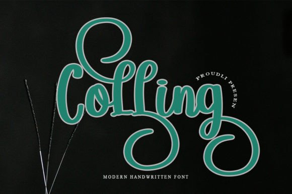 Colling Font for Handmade Wedding Invitations