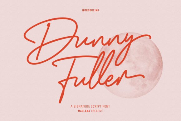 Dunny Fuller: A Luxury Handwritten Font for Web Design