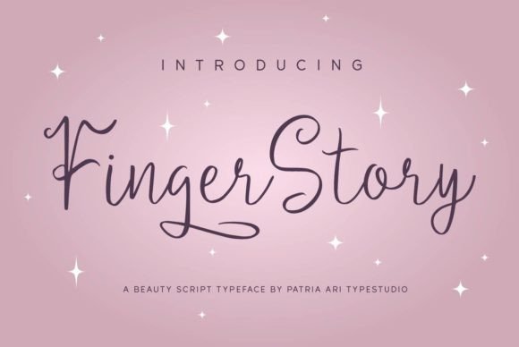 Finger Story Font: A Delicate Script for Elegant Design