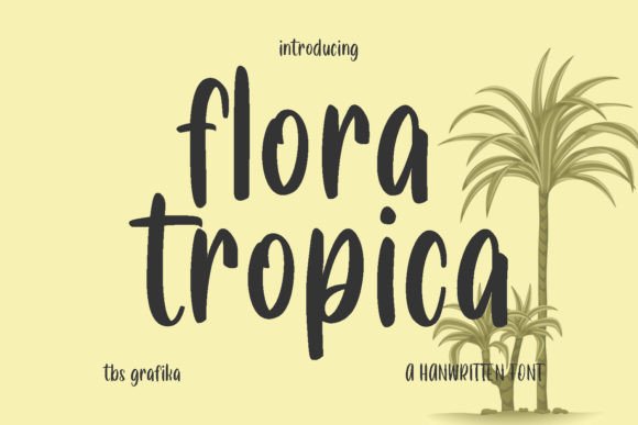 Floratropica: A Fresh Script Font for Editorial Design