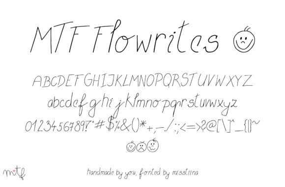 Flowrites: A Cheerful Script Handwritten Typeface