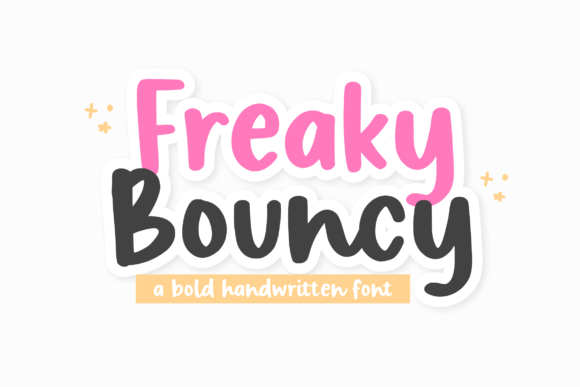 Freaky Bouncy: A Bold Script Handwritten Font for Brands