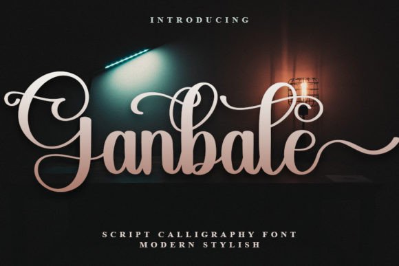 Ganbate: A Refined Handwritten Font for Modern Branding
