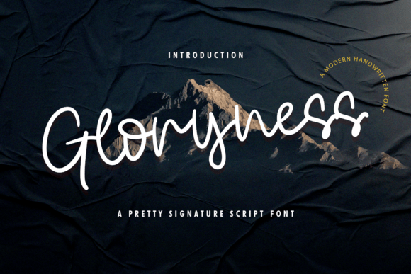 Gloryness Typeface for Modern Branding