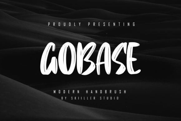 Gobase: A Bold Brushed Handwritten Font for Makers