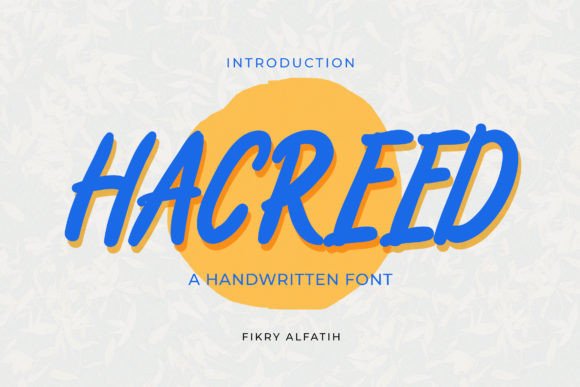 Hacreed: A Hand-Painted Script Font for Web Design