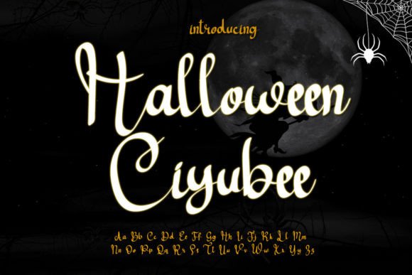 Halloween Ciyubee Font for Handmade Makers