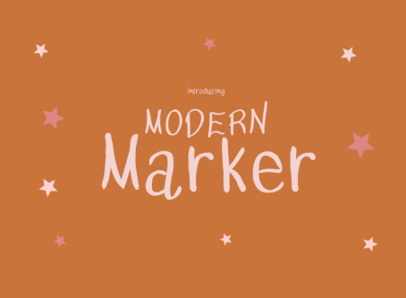 Modern Marker Font for Small Business Branding