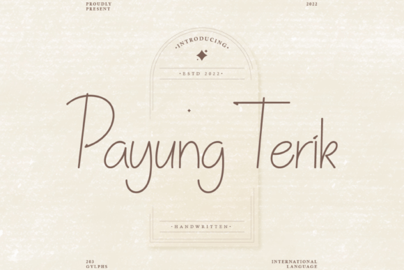 Payung Terik: A Handwritten Typeface for Branding