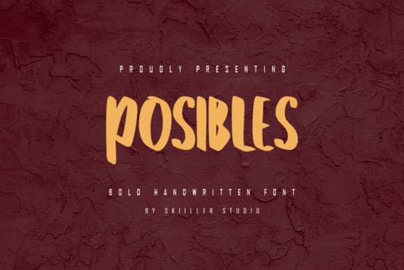 Posibles Font: Bold Script for Brand Identity