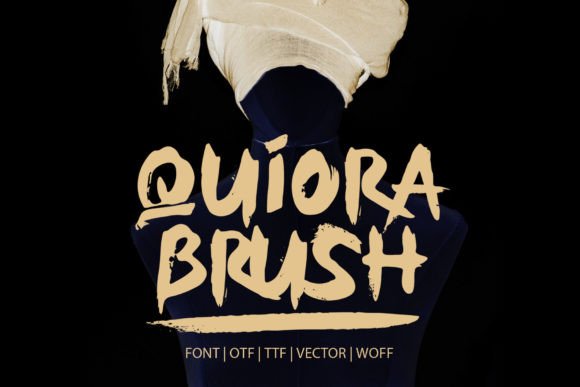 Quiora Brush Font for Handmade Branding