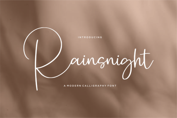 Rainsnight: A Modern Calligraphy Font for Branding