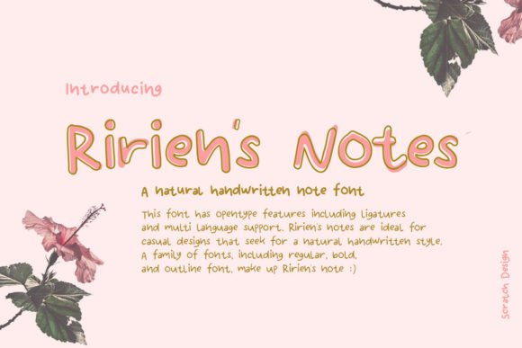 Ririen s Notes: A Whimsical Handwritten Font Review